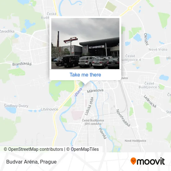 Карта Budvar Aréna