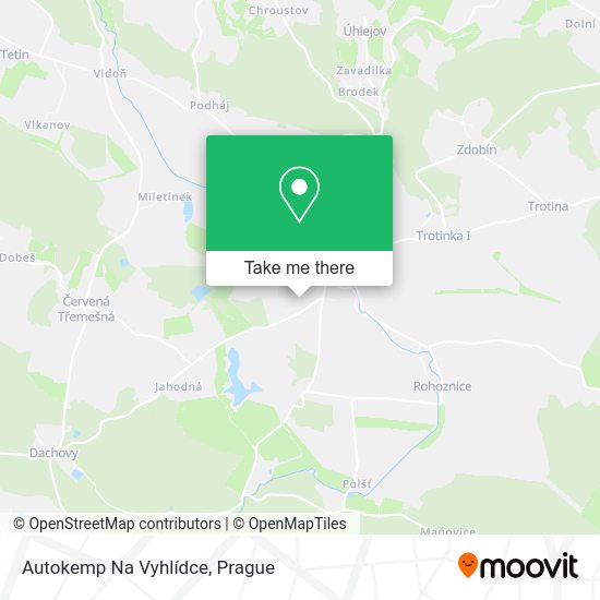 Карта Autokemp Na Vyhlídce