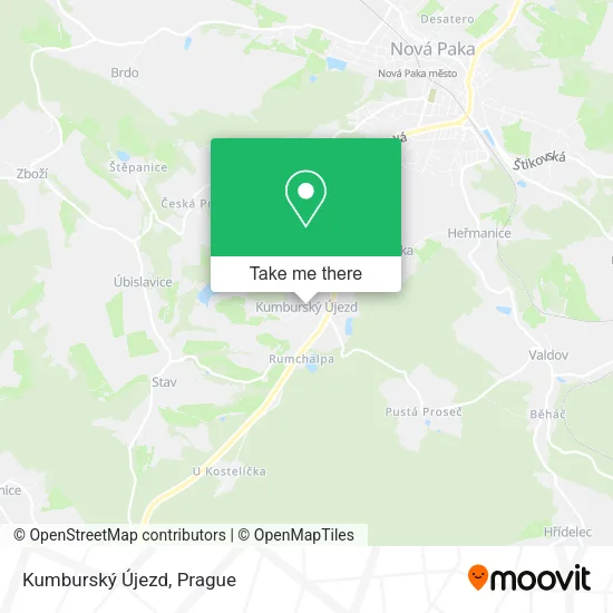 Карта Kumburský Újezd