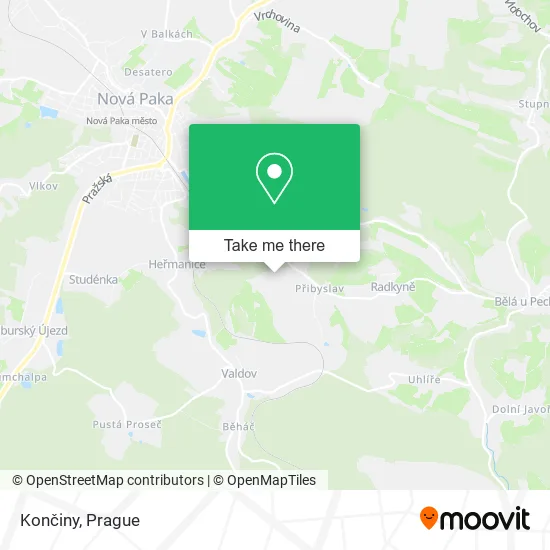 Карта Končiny