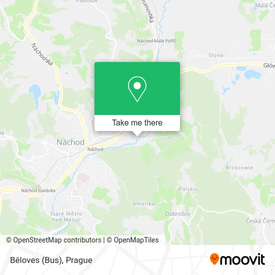 Карта Běloves (Bus)