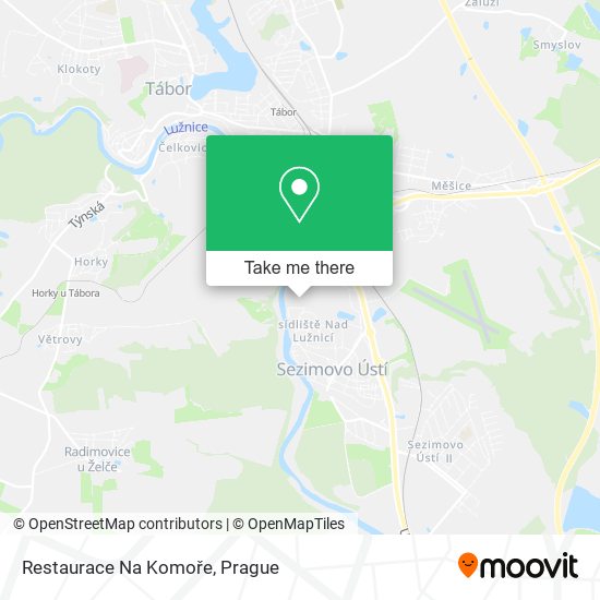 Restaurace Na Komoře map