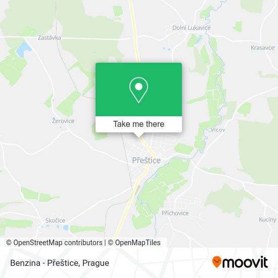 Benzina - Přeštice map
