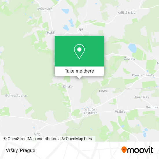 Карта Vršky