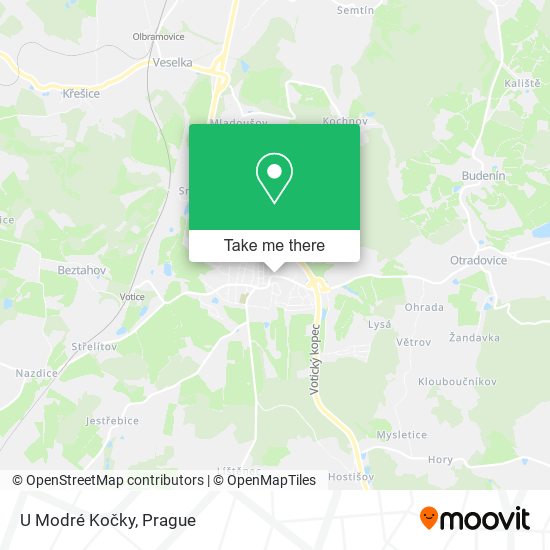 Карта U Modré Kočky