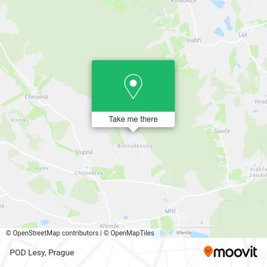 Карта POD Lesy