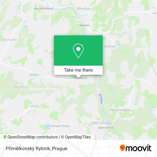 Přímělkovský Rybník map