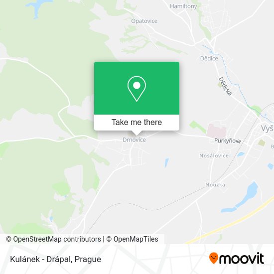 Kulánek - Drápal map