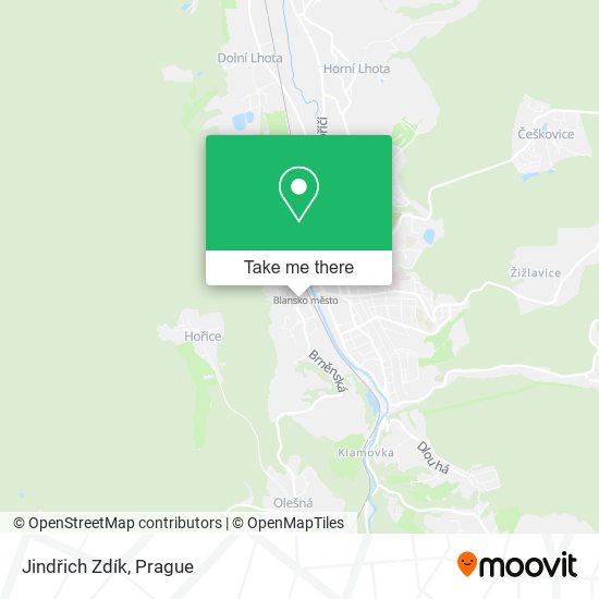 Jindřich Zdík map