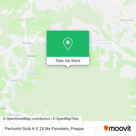 Карта Pechotni Srub K-S 28 Na Panskem