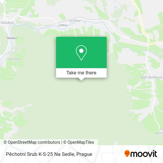 Pěchotní Srub K-S-25 Na Sedle map