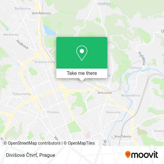Divišova Čtvrť map