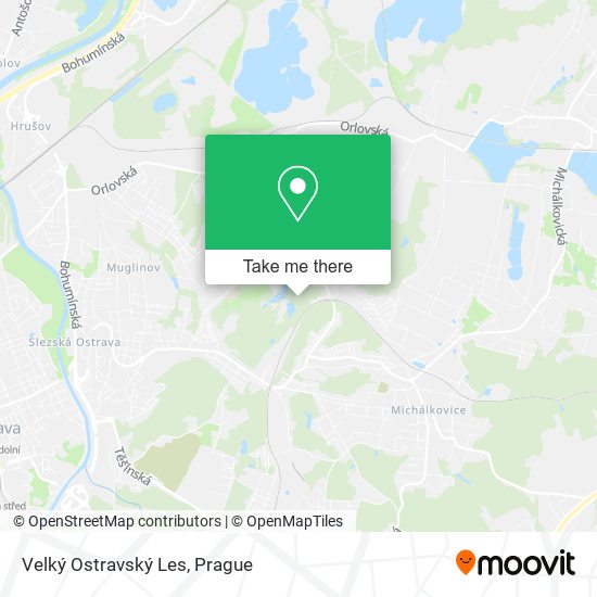 Velký Ostravský Les map
