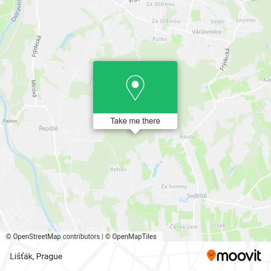 Карта Lišťák