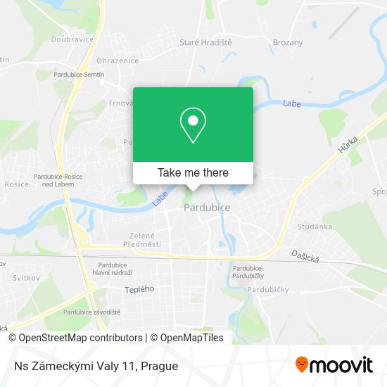 Ns Zámeckými Valy 11 map