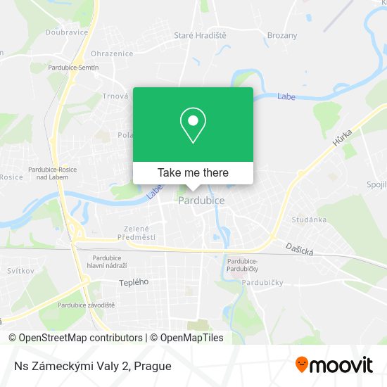 Ns Zámeckými Valy 2 map