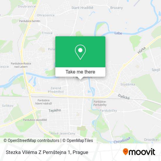 Stezka Viléma Z Pernštejna 1 map