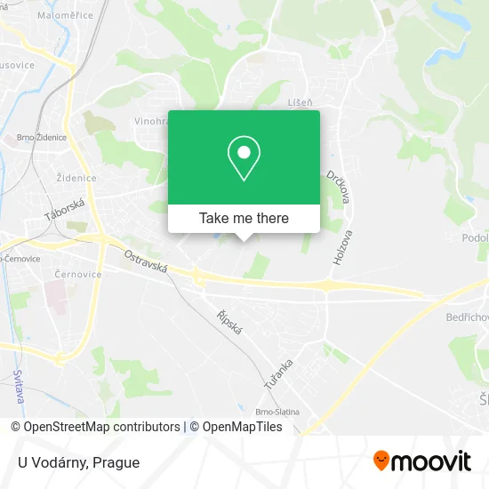 Карта U Vodárny