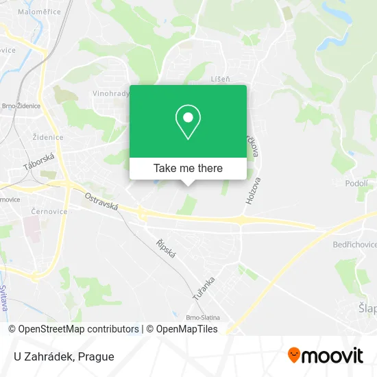 Карта U Zahrádek
