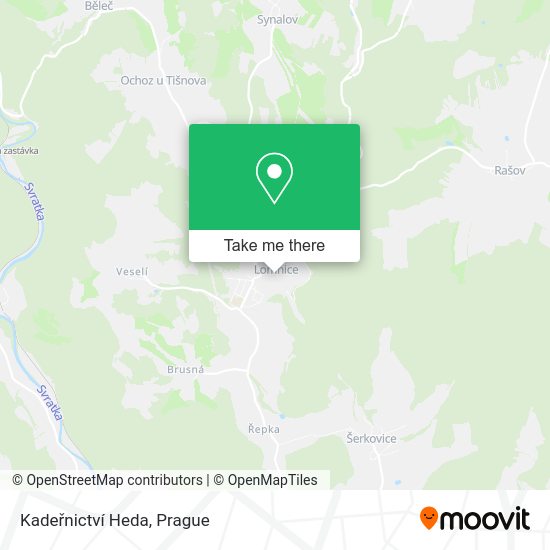 Kadeřnictví Heda map