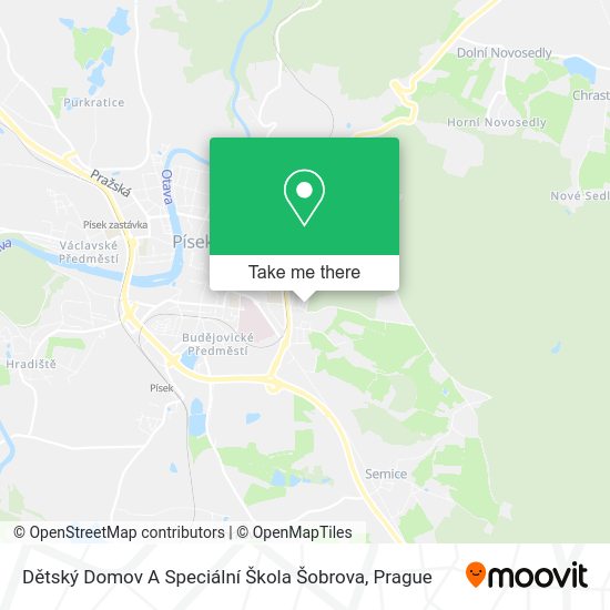 Dětský Domov A Speciální Škola Šobrova map