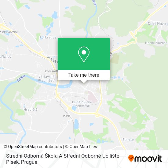 Střední Odborná Škola A Střední Odborné Učiliště Písek map