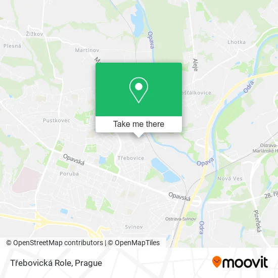 Карта Třebovická Role