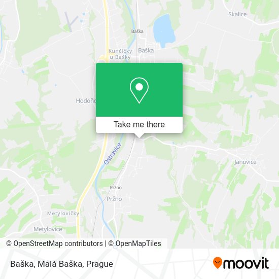 Карта Baška, Malá Baška