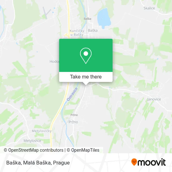 Карта Baška, Malá Baška