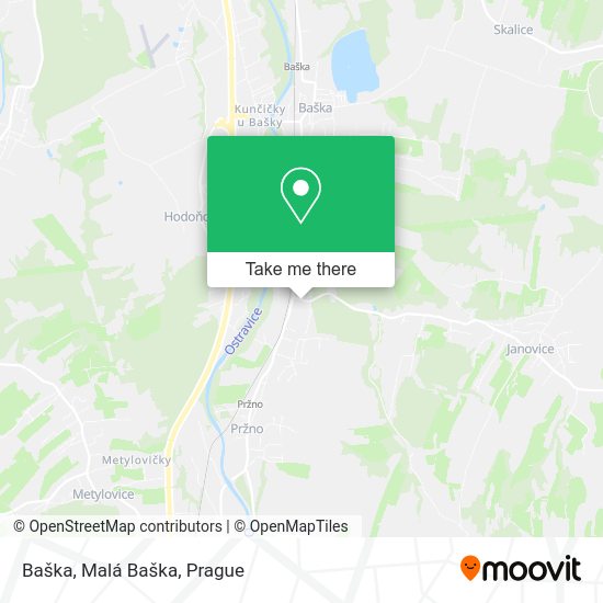 Карта Baška, Malá Baška