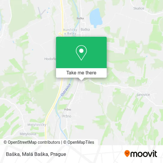 Карта Baška, Malá Baška