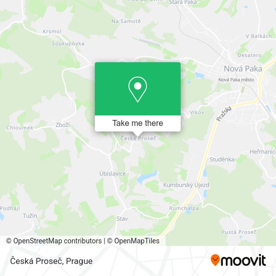 Česká Proseč map