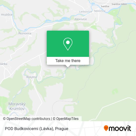 Карта POD Budkovicemi (Lávka)