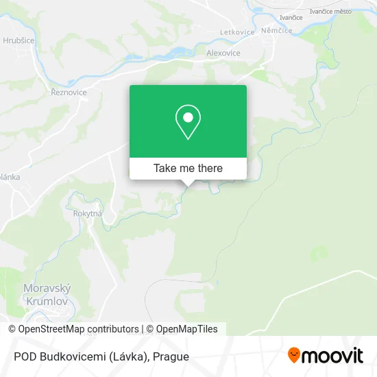 Карта POD Budkovicemi (Lávka)