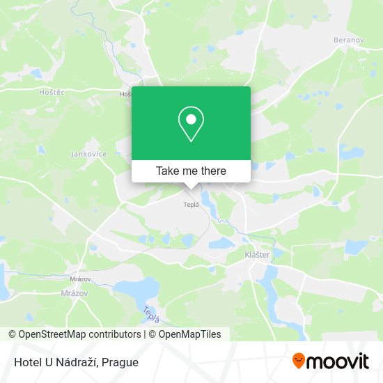 Hotel U Nádraží map