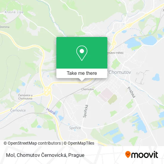 Карта Mol, Chomutov Černovická