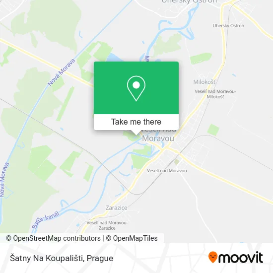 Карта Šatny Na Koupališti