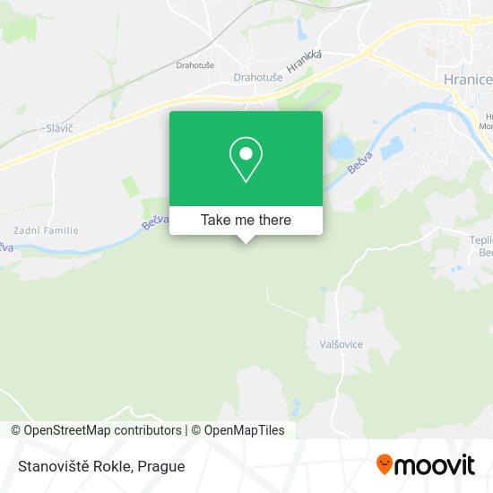 Stanoviště Rokle map