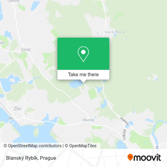 Blanský Rybík map