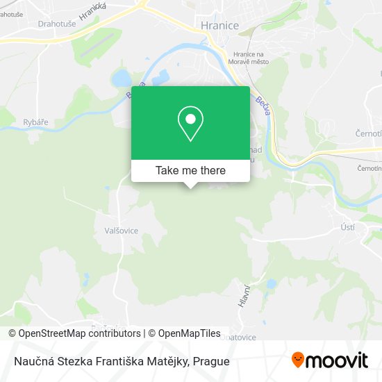 Naučná Stezka Františka Matějky map