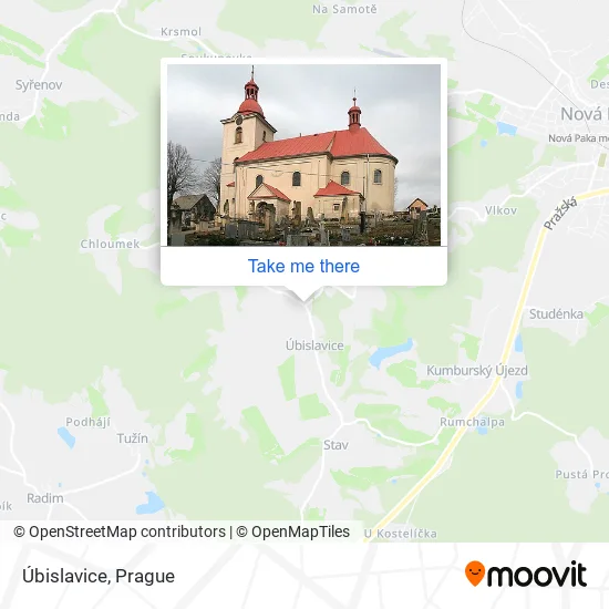 Карта Úbislavice
