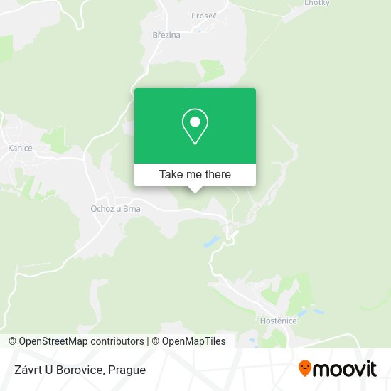 Карта Závrt U Borovice