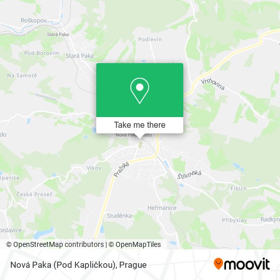 Nová Paka (Pod Kapličkou) map