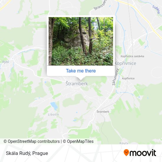 Skála Rudý map