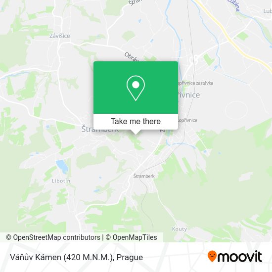 Váňův Kámen (420 M.N.M.) map