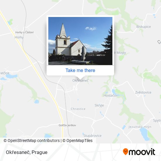Okřesaneč map