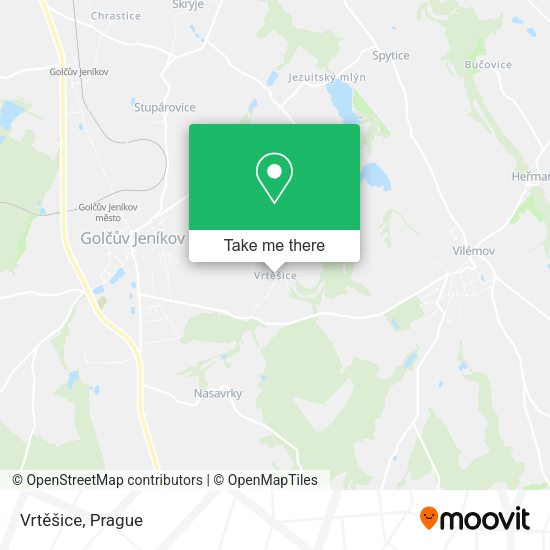 Карта Vrtěšice