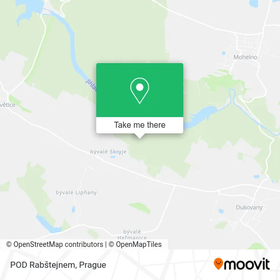 Карта POD Rabštejnem