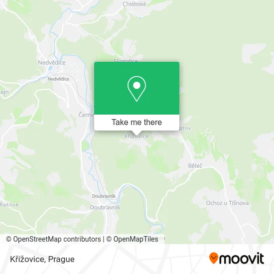Křížovice map