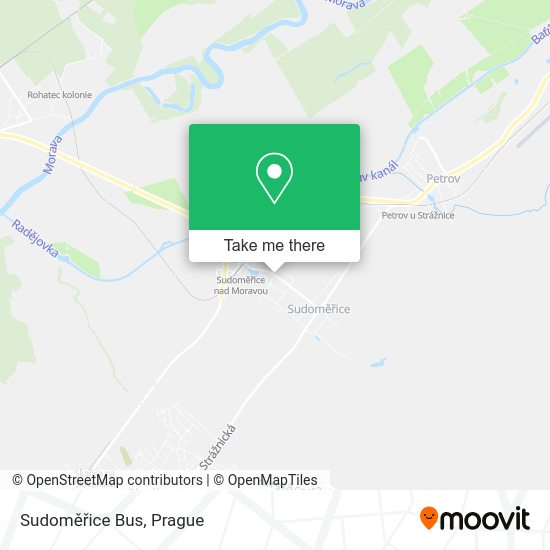 Sudoměřice Bus map
